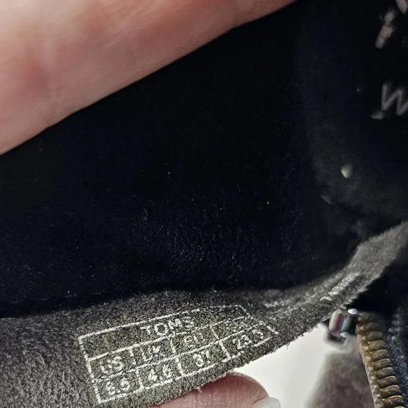 Tom’s Leila Back Zip Felt Wool Ankle Boots Booties Stacked Heel Gray Size 6.5 - Picture 9 of 10